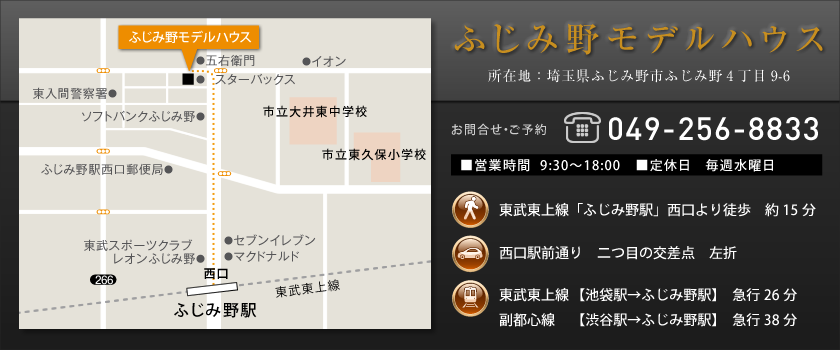 ふじみ野市モデルハウスマップ